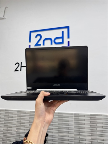 Laptop Asus TUF FX 505DU - Ryzer 7-3750H - GTX 1660Ti - 16/512SSD - Màu đen - Pin 70% - Ngoại hình 97% - Màn phản quang, tróc nhiều phím, bể mặt D, liệt phím nhiều, loa rè - Body, kèm sạc 1