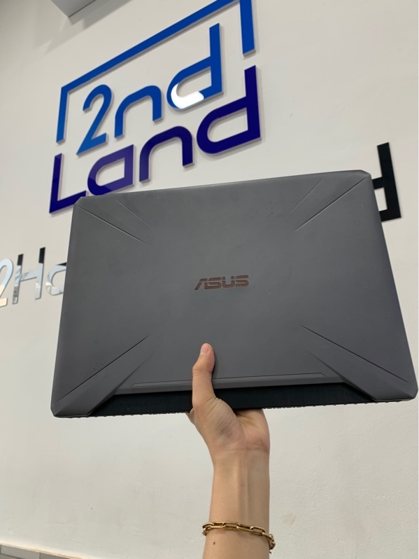 Laptop Asus Tuf FX505GE - i7-8750H - Ram 8GB/128GB SSD/ 1TB HDD - GTX 1050 ti 4GB - Màu đen - Pin 47% - Ngoại hình: 96.5% - Màn phản quang, ám hồng - Kèm sạc