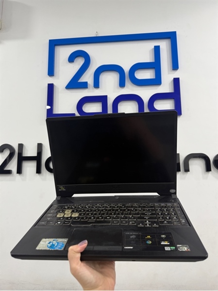 Laptop Asus Tuf Gaming A15 FA506II - Ryzen 7 4800H - 8/512GB - GTX1650Ti - Màu xanh đen - Pin 62% - Ngoại hình 97% - Màn ám hồng , phím ố vàng - Kèm sạc 2