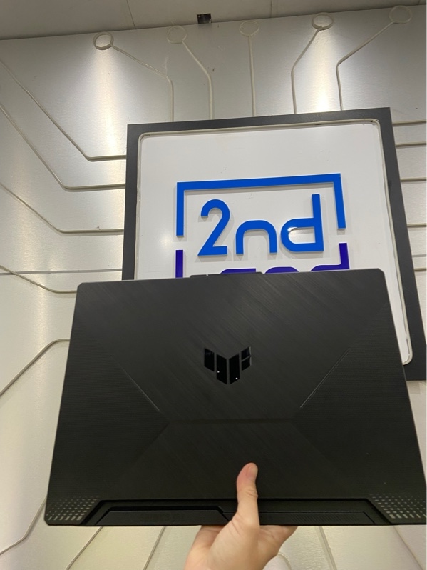Laptop Asus Tuf Gaming A15 FA506NCG - Chip AMD Ryzen 7 7445HS w/ Radeon 740M Graphics - Ram 16/512gb - NVIDIA GeForce RTX 3050 - Pin 100% - Màu đen - Ngoại hình: 98% - Kèm sạc