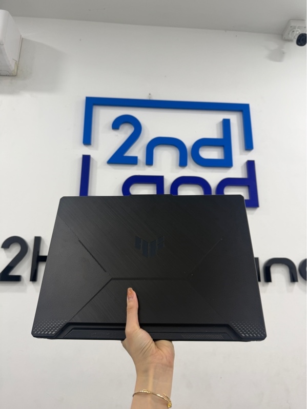 Laptop Asus TUF GAMING F15 FX506HC - i5-11400H - 16GB/SSD 512gb - card NVIDIA GeForce RTX 3050 - Màn FHD - 144hz - Màu đen - Pin 65% - Ngoại hình 97% - Màn hở sáng , phản quang, hằn phím, 1 chết pixel - Kèm sạc
