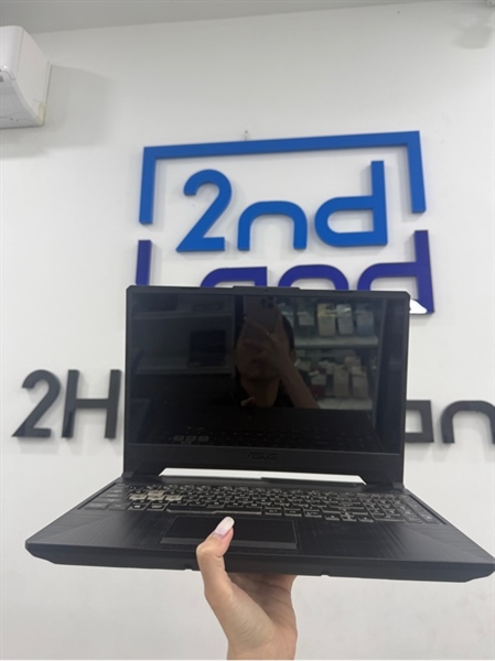 Laptop Asus TuF Gaming F15 FX506LHB - i5-10300H - 8/512GB SSD - GTX 1650 - Màu đen - Pin 58% - Ngoại hình 97% - Màn phản quang , hồng nhẹ , loạn touchpad , trầy xước , tróc phím - Kèm sạc 2