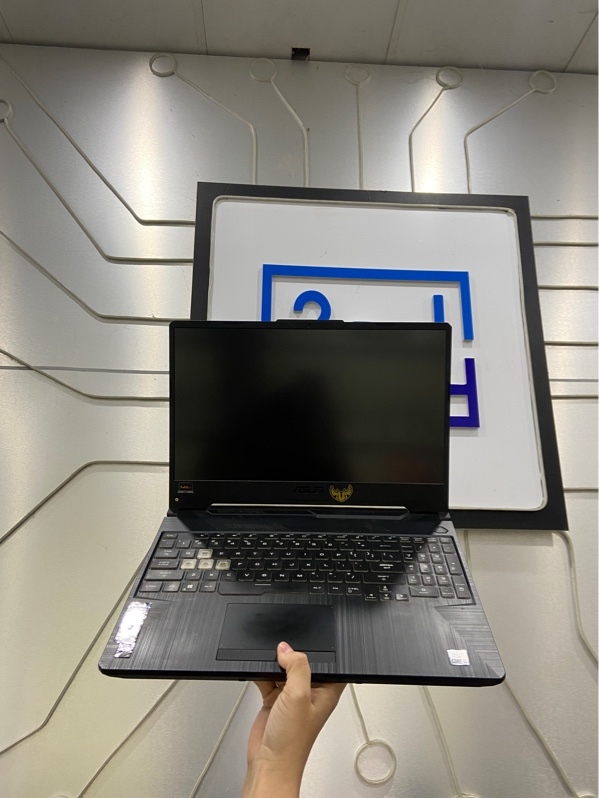 Laptop Asus Tuf Gaming F15 FX506LI - I5-10300H - Ram 16/512gb SSD - GTX 1650 Ti - Pin 62% - Màu đen - Ngoại hình: 97% - Màn ám hồng nhẹ, mất 3 ốc mặt D - Kèm sạc