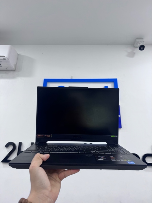 Laptop Asus Tuf Gaming F15 FX507VV - i7-13620H - 16/512Gb - card GeForce RTX 4060 - Màu đen - Pin 78% - Ngoại hình 97% - Sức khoẻ ổ 100%, viền trầy, màn phản quang, ám hồng viền nhẹ - Kèm sạc