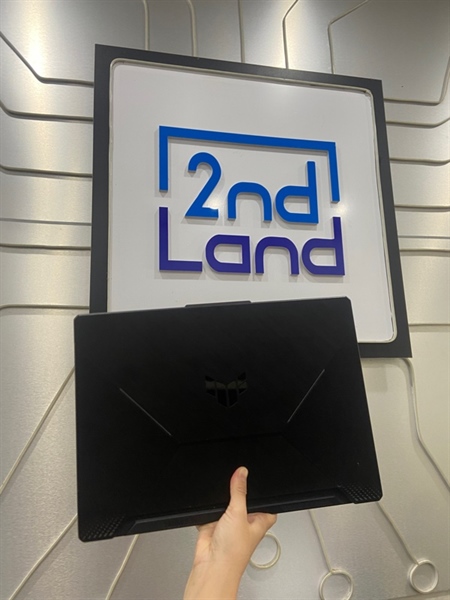 Laptop Asus Tuf Gaming F15 - i5-11400H - RTX3050 - Ram 8/512GB SSD - Màu đen - Pin 75% - Ngoại hình: 97% - Màn in phím, 2 đường phản quang, viền ám vàng - Body - Kèm sạc