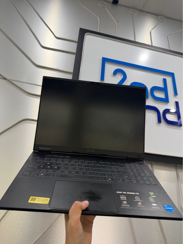 Laptop Asus Tuf Gaming F16 FX608JH - i5-13450HX - RTX 5050 8Gb - Ram 32/512GB - Pin 99% - Màu đen - Ngoại hình: 98% - Màn hồng nhẹ - Kèm Box + sạc - Còn bảo hành hãng 21/12/2027