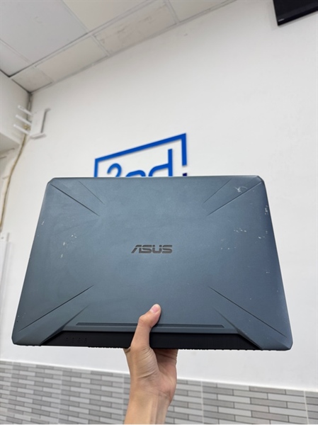 Laptop Asus TuF Gaming FX 5C5GT - i5-9300H - GTX 1650 - 16/512GB SSD - Màu đen - Pin 65% - Ngoại hình 96% - bể mặt C,D , mất 2 ốc, liệt phím enter, touchpad chập chờn - Body, kèm sạc