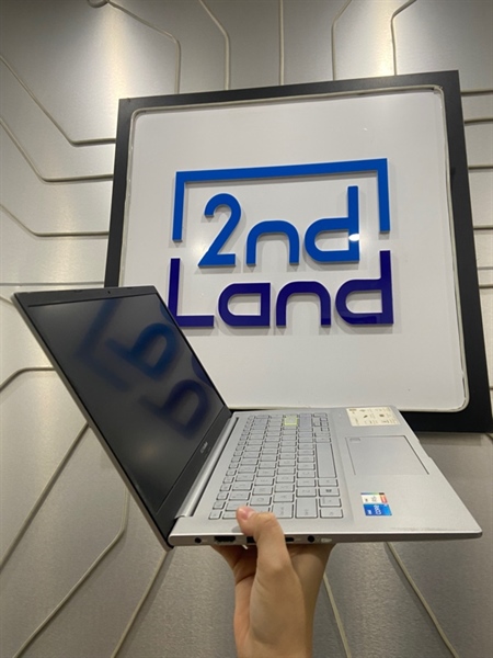 Laptop Asus Vivobook 14 - i5-1135G7 - Ram 8/512GB - Pin 76% - Màu bạc - Ngoại hình: 97% - Màn ám viền vàng - Body - Kèm sạc 2