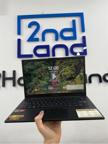 Laptop Asus Vivobook G0 E1404FA - Ryzen 5 7520U - 16/512GB SSD - Màu đen - Pin 90% - Ngoại hình 97% - Màn ám vàng , mặt dưới trầy - Kèm sạc 2