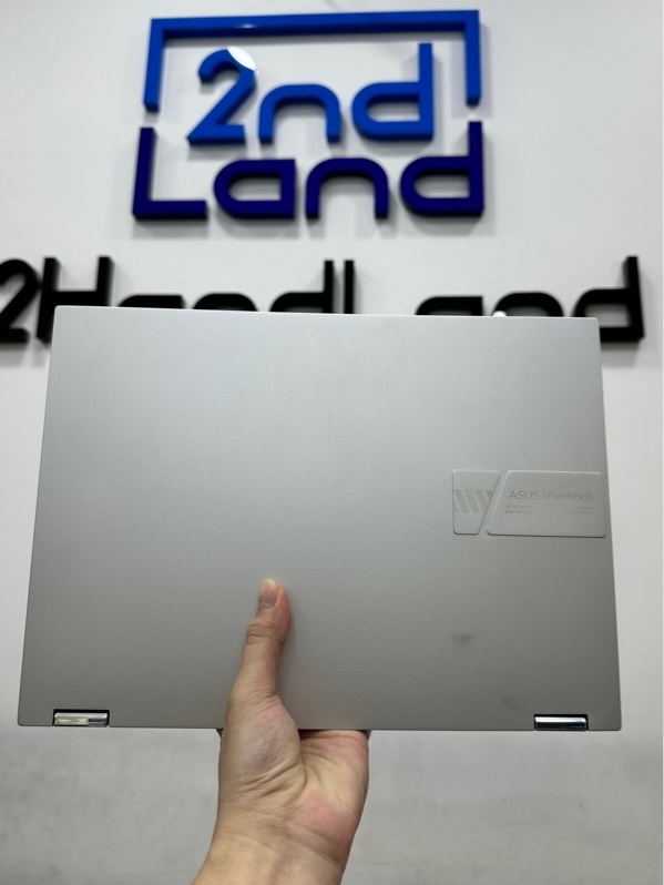 Laptop Asus Vivobook S14 Flip - Màn cảm ứng, 14inch ,60Hz - Ryzen 5 7530U/Card onboard - Ram 16/512GB SSD(99%) - Pin 90% - Màu bạc - Ngoại hình 97% - Kèm sạc 45W