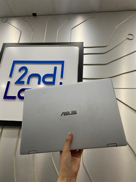 Laptop Asus Vivobook TP412FAC - i3-10110U - Ram 4/512GB SSD - Pin 59% - Màu xanh - Ngoại hình: 95% - mất keycap phím L, màn ám phản quang - Body - Kèm sạc