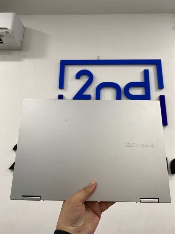 Laptop Asus Vivobook TP470EA - i3-1115G4 - 4/SSD 512GB - Màn cảm ứng - FHD - 60Hz - Màu bạc - Pin 60% - Ngoại hình 97% - Màn ám hồng, chết 1 chấm pixel , 1 đốm phản quang - Kèm sạc