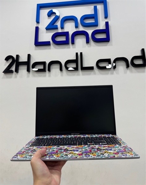 Laptop Asus Vivobook X1502VA - i7 13620H - Ram 16/512GB SSD - Pin 95% - Màu xám - Ngoại hình 98% - Dán full skin mặt A, C - Kèm sạc 2