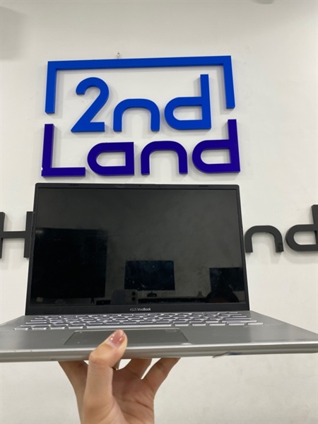 Laptop Asus Vivobook X412DA - Ryzen 5 3500U - 8/512GB SSD - Màu bạc - Pin 66% - Ngoại hình 97% - Màn hồng , phản quang , bể vỏ , trầy xước - Kèm sạc 1