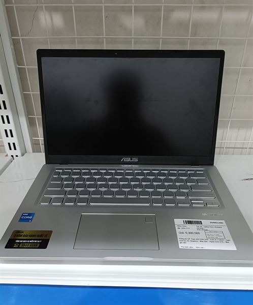 Laptop Asus Vivobook X415EA - Ram 4/512GB SSD - Core i5 1135G7 - Card Intel Iris XE Graphics - Màu Bạc - Ngoại hình 97% - Màn già viền - Kèm sạc