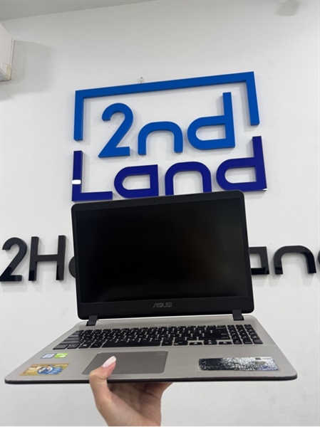 Laptop Asus Vivobook X507UF - i5 8250U/Geforce MX130 - 8/1TB HDD+120GB SSD - Màu vàng - Pin 36% chu kỳ sạc 608 - Ngoại hình 97% - Màn ám vàng , hằn phím , phản quang , phím mòn , mặt A trầy nhiều - Kèm sạc 2