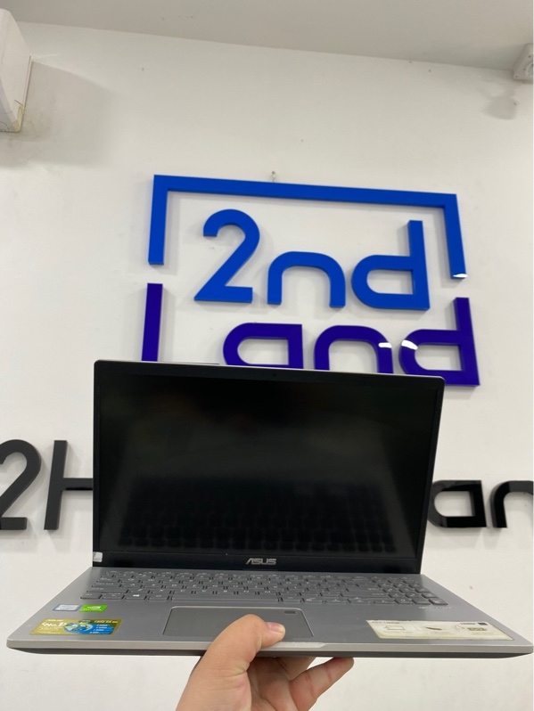 Laptop ASUS Vivobook X509FJ - i7- 8565U - Ram 8gb/ssd 512gb - card GeForce MX230 - Màu xám - Pin 63% - Ngoại hình 97% - Viền trầy, màn ám vàng, phản quang nhiều - Kèm sạc