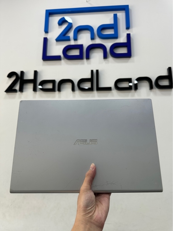 Laptop Asus Vivobook X509JP - i5 1035G1 - Geforce MX330 - Ram 12/ 512GB SSD(94%) - Pin 59% - Màu bạc - Ngoại hình 96% - Bể khung 4 góc ,gãy khe tản nhiệt, màn ám phản quang , hằn phím - Kèm sạc
