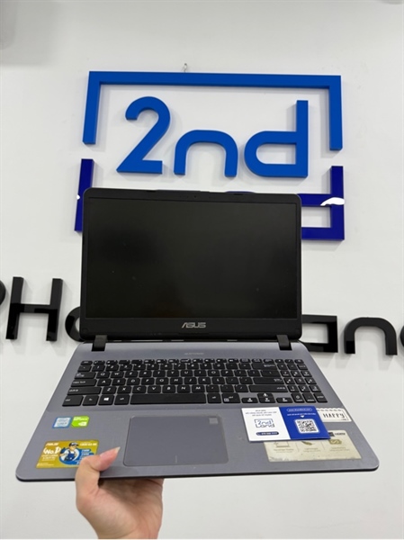 Laptop Asus X507 UF - i5-825U Geforce MX130 - 8/512GB SSD - Pin trung bình - Màu xanh - Ngoại hình 97% - Kèm sạc 2