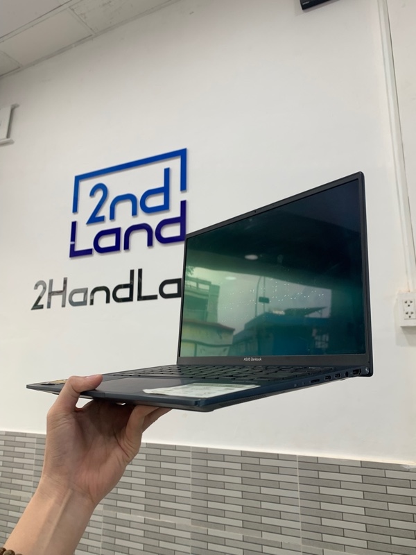 Laptop Asus Zenbook 14 Oled UX3402VAN - i7-1360P - Ram 16GB/SSD 512GB - Màu xanh - Pin 74% - Ngoại hình: 97% - Màn bụi, màn in phím - Kèm sạc 2