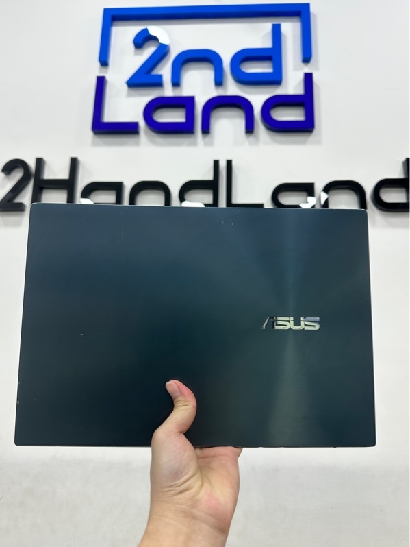 Laptop Asus ZenBook Duo UX482EA - Màn cảm ứng - i5 1135G7 - Ram 8/512GB SSD - Pin 48% - Màu xanh - Ngoại hình 97% - Trầy xước viền - Kèm sạc