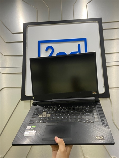 Laptop Asustek ROG Strix G512LI - i7-10870H - Ram 16/512GB SSD - GTX 1650Ti - Pin 69% - Màu đen - Ngoại hình: 97% - Màn ám hồng, phản quang , loa nhỏ , lưng trầy, touchpad phai màu - Kèm sạc 1