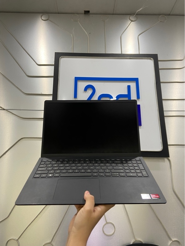 Laptop Dell 15 DC 15255 - AMD Ryzen 5 7530U - Ram 32/512GB SSD - Màn Full HD - 120hz - Pin 100% - Màu đen - Ngoại hình: 97% - ám xanh viền - Kèm sạc