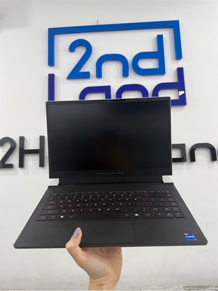 Laptop Dell Alienware X14R1 - i7 12700H/RTX 3060 - 16/1TB - Màn 144Hz - Màu trắng - Pin 58% 326 chu kì sạc - Ngoại hình 98% - Màn ám vàng , phản quang mảng lớn - Kèm sạc 130W 2