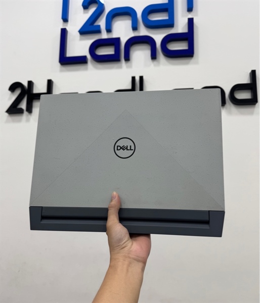 Laptop Dell G15 5515 - Ryzen 5 - 5600H/RTX3050 - Ram 16/512GB SSD - Pin 62% - Màu xanh nhạt - Ngoại hình 97% - Màn hoằn phím hở sáng nhẹ - Kèm sạc