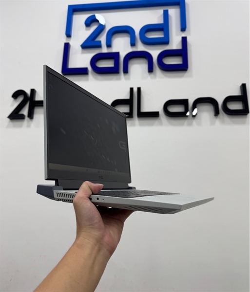 Laptop Dell G15 5515 - Ryzen 5 - 5600H/RTX3050 - Ram 16/512GB SSD - Pin 62% - Màu xanh nhạt - Ngoại hình 97% - Màn hoằn phím hở sáng nhẹ - Kèm sạc 2
