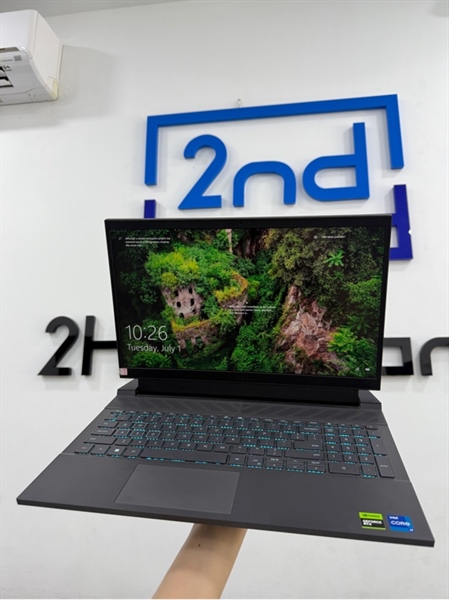 Laptop Dell G15 5530 - i7 13650HX/RTX 4060 - 16/1TB SSD - Màu đen - Pin 70% - Ngoại hình 98% - Kèm sạc 330W 2