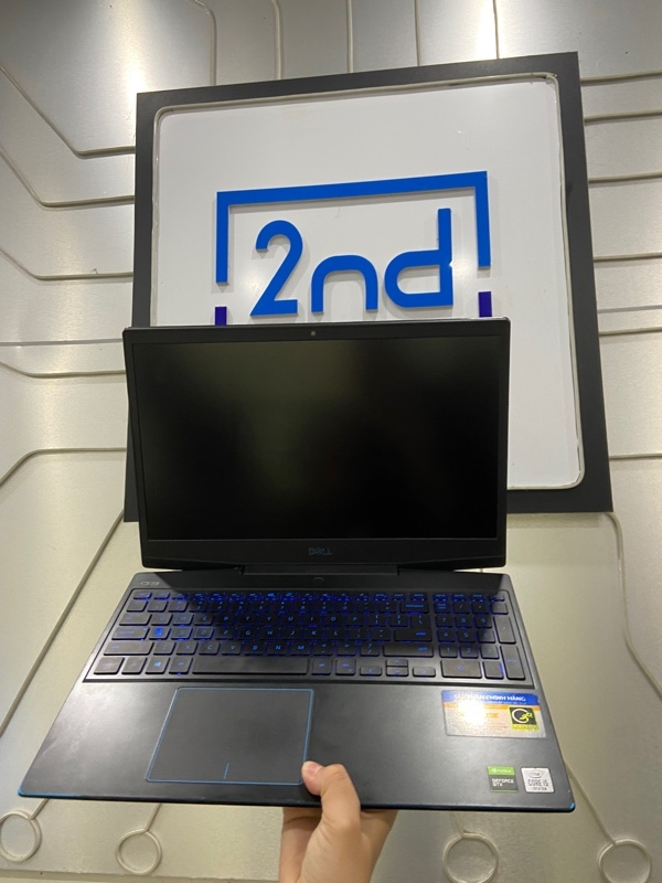 Laptop Dell G3 3500 - i5-10300H GTX 1650 - Ram 16/256GB - Pin 60% - Màu đen - Ngoại hình: 97% - Màn ám hồng, in phím - Kèm sạc