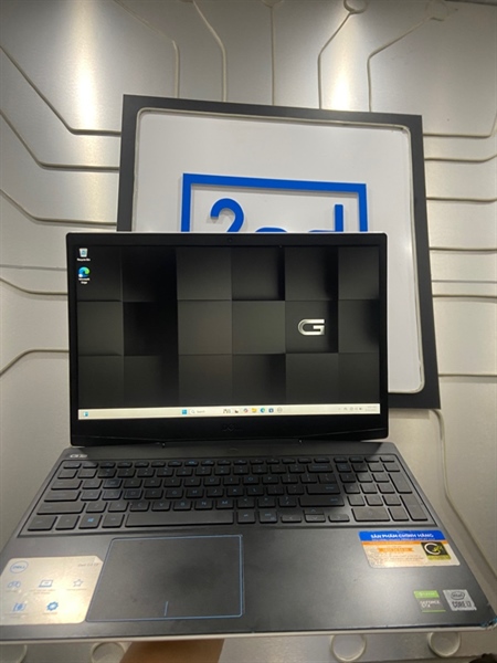 Laptop Dell G3 3500 - i7-10750H - Ram 16GB RTX 1660Ti SSD 512GB - Pin 78% - Màu trắng đen - Ngoại hình: 97% - Bể góc - Kèm sạc 1