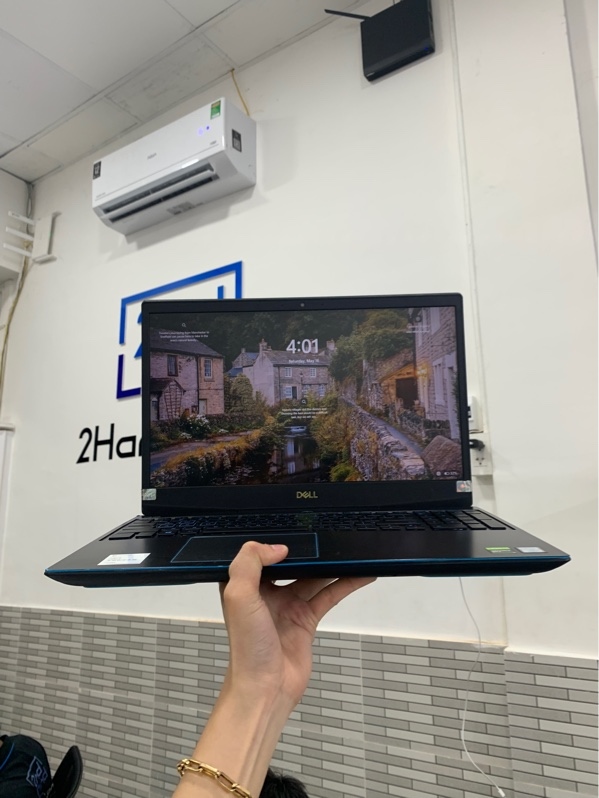 Laptop Dell G3 5390 - i5-9300H -Ram 16/SSD 512GB - GTX1650 - Màu xanh đen - Pin 84% - Ngoại hình: 96% - Bể góc - Kèm sạc