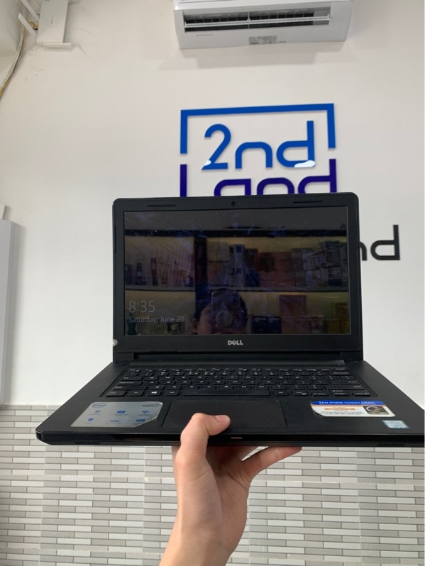 Laptop Dell Inspiron 14-3467 - i3-7100 - Ram 4GB/HDD 1TB - Màu đen - Pin chai -Ngoại hình: 97% - Màn phản quang - Kèm sạc - SP KHÔNG BẢO HÀNH