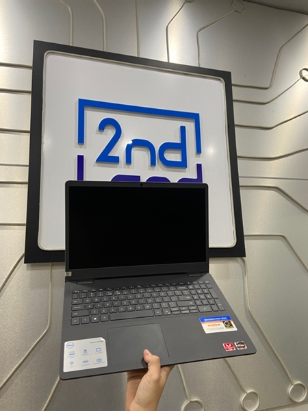 Laptop Dell Inspiron 3505 - Ryzen 5 3505 - Ram 8 512GB SSD - Radeon Graphics - Pin 38% - Màu đen - Ngoại hình: 98% - Viền ám vàng - Body - Kèm sạc 1