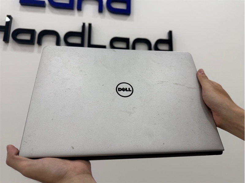 Laptop Dell Inspiron 5459 - i7 - 6500U - Ram 4/240GB SSD - AMD Radeon R5 M335 - Pin 22% - Màu bạc - Ngoại hình 97% - Viền ám vàng - Body - Kèm sạc 1