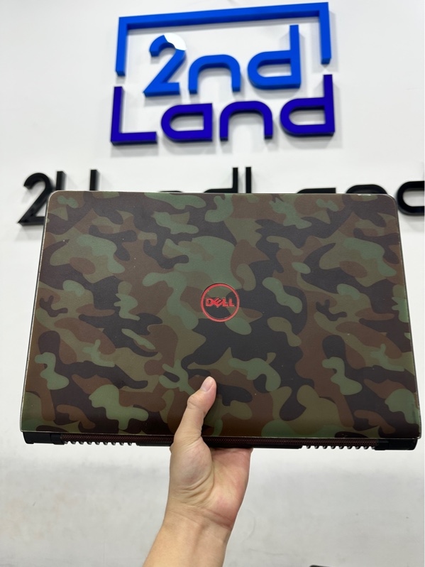 Laptop Dell Inspiron 5577 - Màn FHD-60Hz - i5 7300HQ/GTX 1050 - Ram 8/256GB SSD(85%) - Pin tạm - Màu đen - Ngoại hình 96% - Màn ám, lưới tản nhiệt cong có vết nứt nhẹ - Kèm sạc