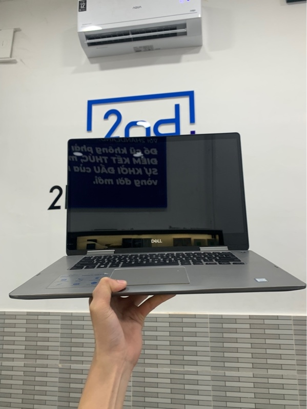 Laptop Dell Inspiron 7573 - i5-8250U - Ram 8GB/256GB - Màu bạc - Pin phồng - Ngoại hình: 97% - Bể kính màn - Kèm sạc - SP KHÔNG BẢO HÀNH