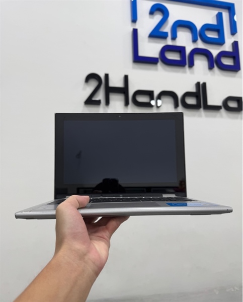 Laptop Dell Insprion 11 3158 - i3 6100U - Ram 4/180 GB SSD - Pin 38% - Màu bạc - Ngoại hình 96% - Màn cảm ứng , gập 360 độ - màn ám phản quang , mất nút bật nguồn - Kèm sạc 1