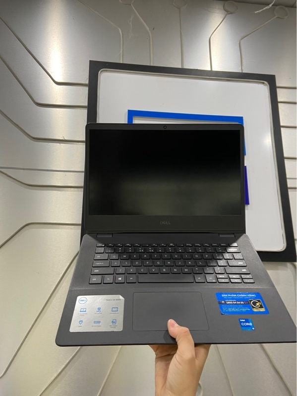 Laptop Dell Vostro 3400 - i5-1135G7 - Ram 8/256GB SSD - Pin 100% thay new - Màu đen - Ngoại hình: 97% - phản quang 2 chấm , phản quang màn đen - Kèm sạc