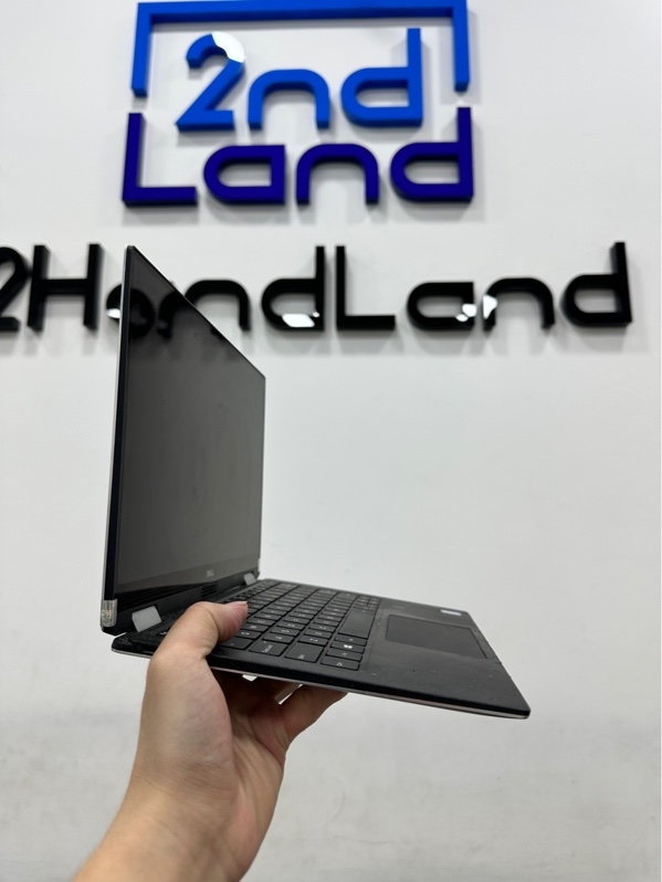 Laptop Dell XPS 13 9365 - Màn cảm ứng - i7 7Y75 - Ram 16/256GB SSD - Pin 28% - Màu bạc - Ngoại hình 97% - Led viền trái yếu - Kèm sạc