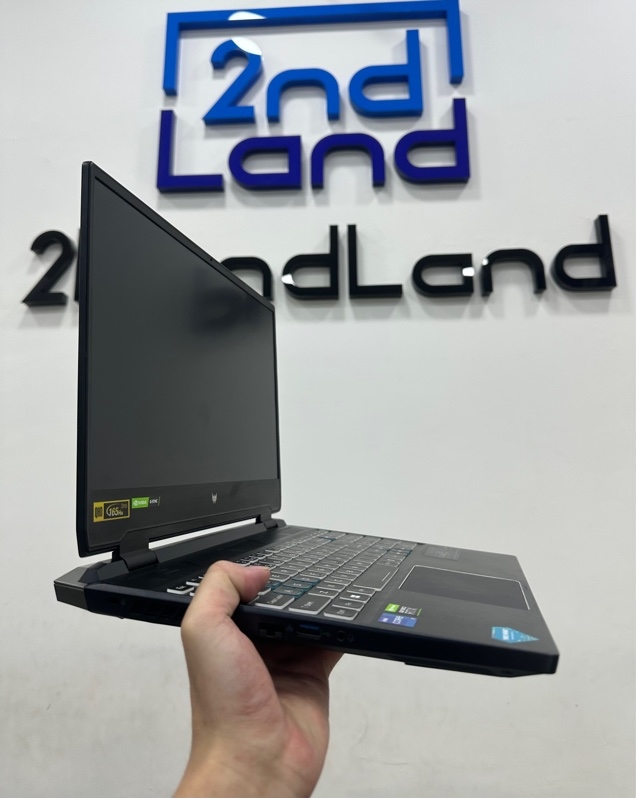 Laptop gaming Acer Predator Helios 300 PH315 55 76KG - Màn 165Hz - i7 12700H/RTX 3060 - Ram 16/512GB SSD (99%) - Pin 68% - Màu xanh - Ngoại hình 97% - Máy trầy cấn - Kèm sạc