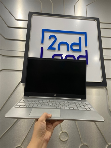 Laptop HP 15S-FQ2 XXX - i3-1115G4 - Ram 8/256GB SSD - Pin 90% - Màu bạc - Ngoại hình: 97% - Màn hở sáng, khung màn bị hở, bể viền HDMI - Body - Kèm sạc 1