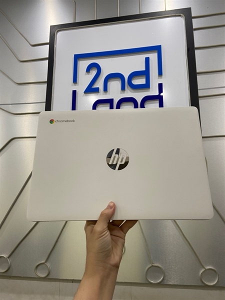 Laptop HP Chromebook 14A NA0021NR - Chrome Os - Intel Celeron N4000 - Ram 4/32 GB - Màu trắng - Ngoại hình: 98% - Body - Kèm sạc