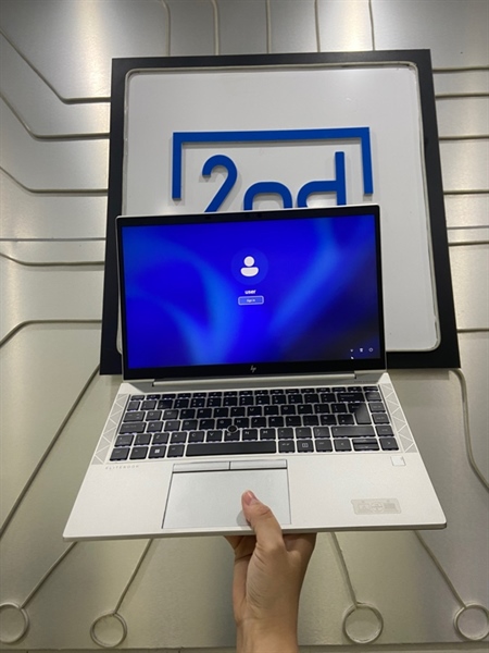 Laptop HP Elitebook 845 G8 - AMD Ryzen 7 Pro 5850U - Ram 16/512GB SSD - Pin 81% - Màu trắng - Ngoại hình: 98% - Màn lưu ảnh - Kèm sạc 1