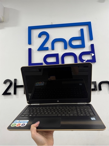 Laptop HP Pavilion notebook - i3 6100U - 4/128GB - Màu vàng đồng - Pin 100% - Ngoại hình 97% - Màn ám hồng , phản quang đốm lớn , trầy - Kèm sạc 2