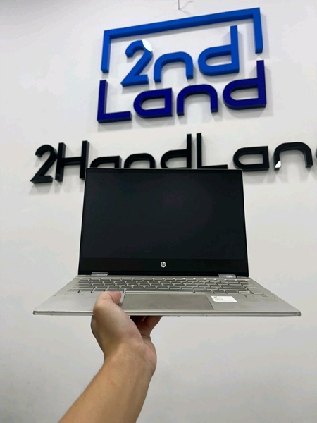 Laptop HP Pavilion X360 14-DW1018TU - 14 inch - i5 1135G7 - Ram 8/512GB SSD - Pin 100% đã thay - Màu bạc - Ngoại hình xấu - Màn cảm ứng - Máy trầy nhiều hở ốp nhẹ - Kèm sạc 1