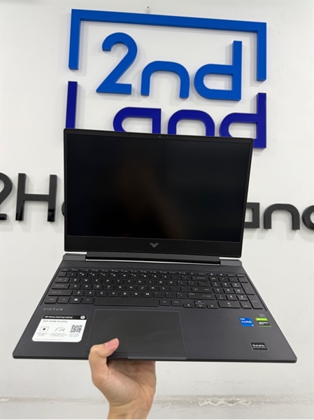 Laptop HP Victus 15 FA0XXX - i5 12450H - 16/512GB SSD - GTX1650 4GB - Màu đen - Pin 80% - Ngoại hình 98% - Kèm sạc 2