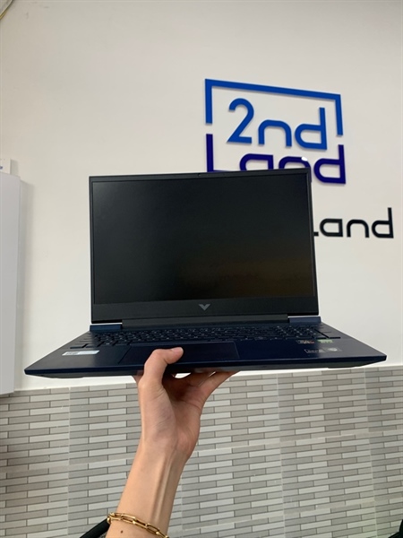 Laptop HP Victus 16-E1102AX - Ryzen 7 6800H - RTX 3050 TI 4GB - Ram 16GB/512GB SSD -Màu xanh - Pin 100% đã thay - Ngoại hình: 97% - Màn in phím, 1 đốm phản quang - Kèm sạc 1